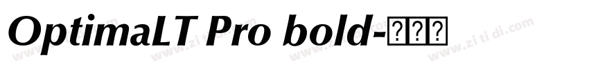 OptimaLT Pro bold字体转换 OptimaLT Pro bold字体转换